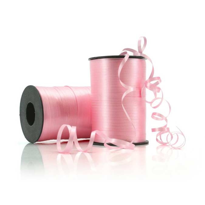 Crimped Curling Ribbon 5mmx500m - Light Pink