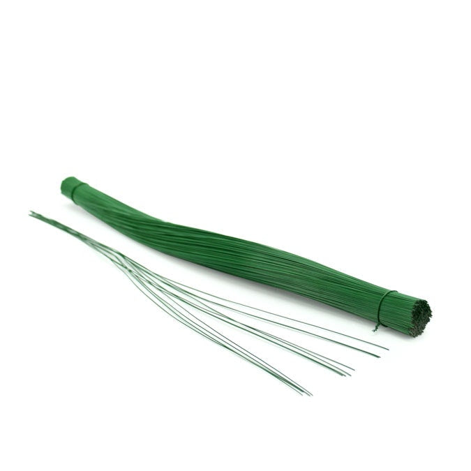 Painted Florist Wire 24Gaugex46Lcm 1kg - Dark Green