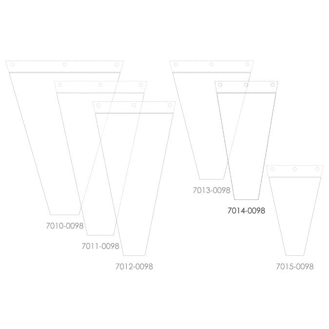 Cello Tear-Off Sleeve 45Lx25TWx10BWcm (30mu) Pk/100 - Clear