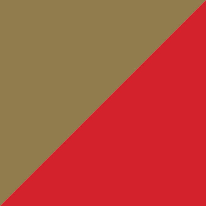 Pearlwrap Roll 60cmx100m (60mu) - Gold/Red