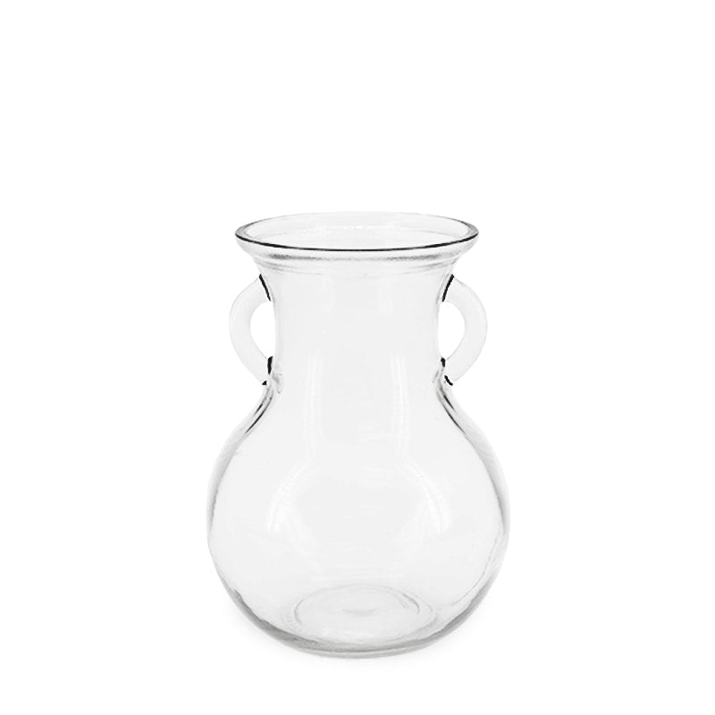 Glass Lily Vase w/Ear 11.5TDx15Wx20Hcm - Clear