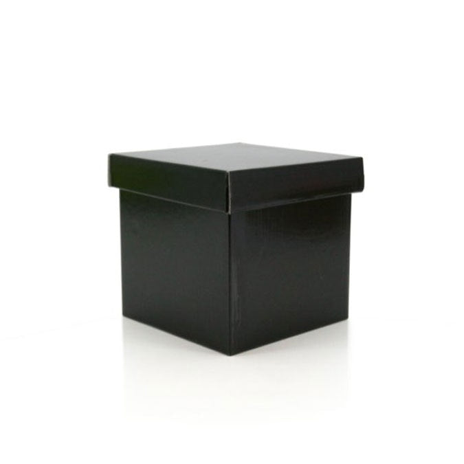 Cube Gift Box w/Lid 16Sqx16Hcm Pk/10 - Black
