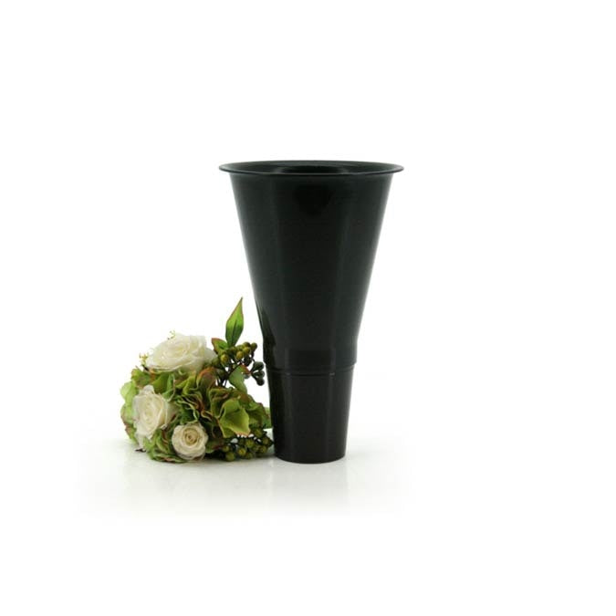 Plastic Replacement Vase for Flower Stand 20Diax33Hcm - Black (5132A)