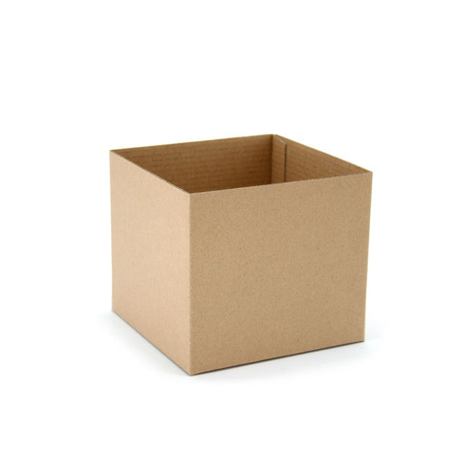 Solid Colour Posy Box 13Sqx12Hcm Pk/10 - Natural