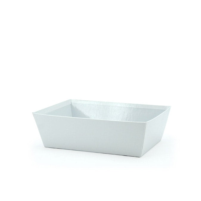 Solid Hamper Tray 29Lx21Wx9Hcm Pk/10 - White