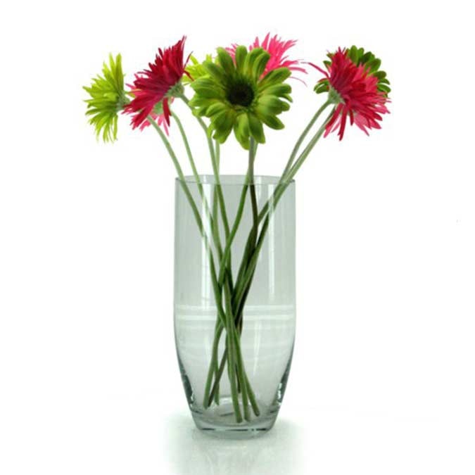 Glass Bullet Vase 18TDx12BDx40Hcm - Clear (02-BUL39)