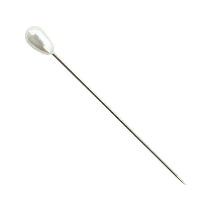 Pear Shape Corsage Pin 55mm Pk/144 - Pearl