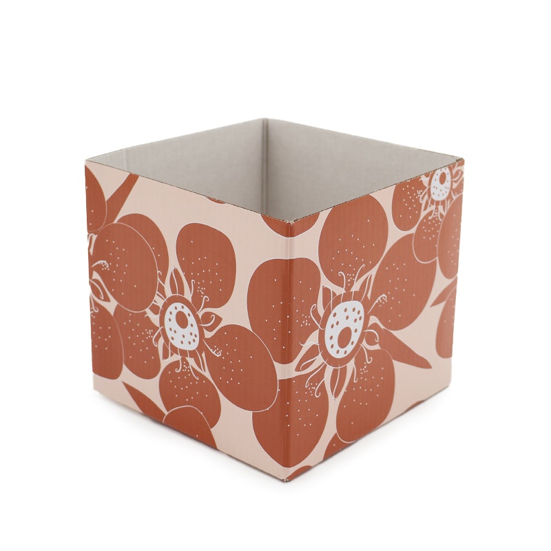 Manuka Posy Box 13Sqx12Hcm Pk/10 - Copper/Lt Pink