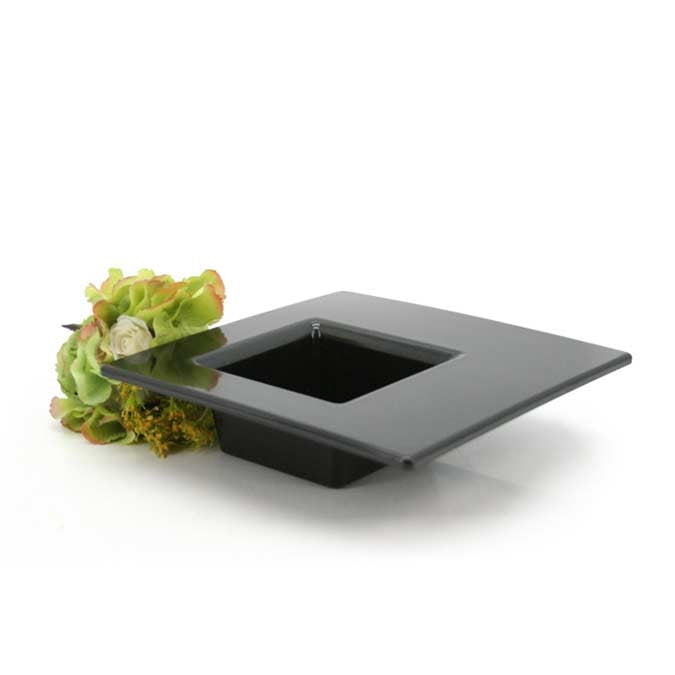 Off-Set Square Bowl 11Sq Inner x23Sq Outer x6Hcm - Black (10-NCREATIVE)