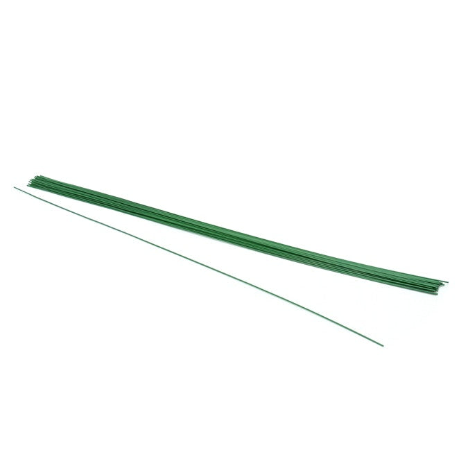 Painted Florist Wire 18Gaugex46Lcm 100gm (Approx 24Pcs) - Dark Green (9839)