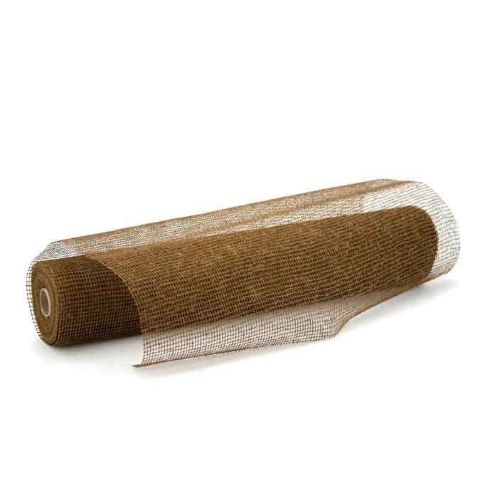 Natural Jute Mesh 53cmx9m - Dark Tan