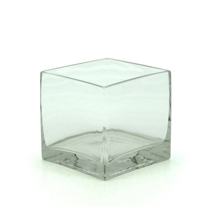 Glass Square Vase 12Sqx12Hcm - Clear (02-SQ12)