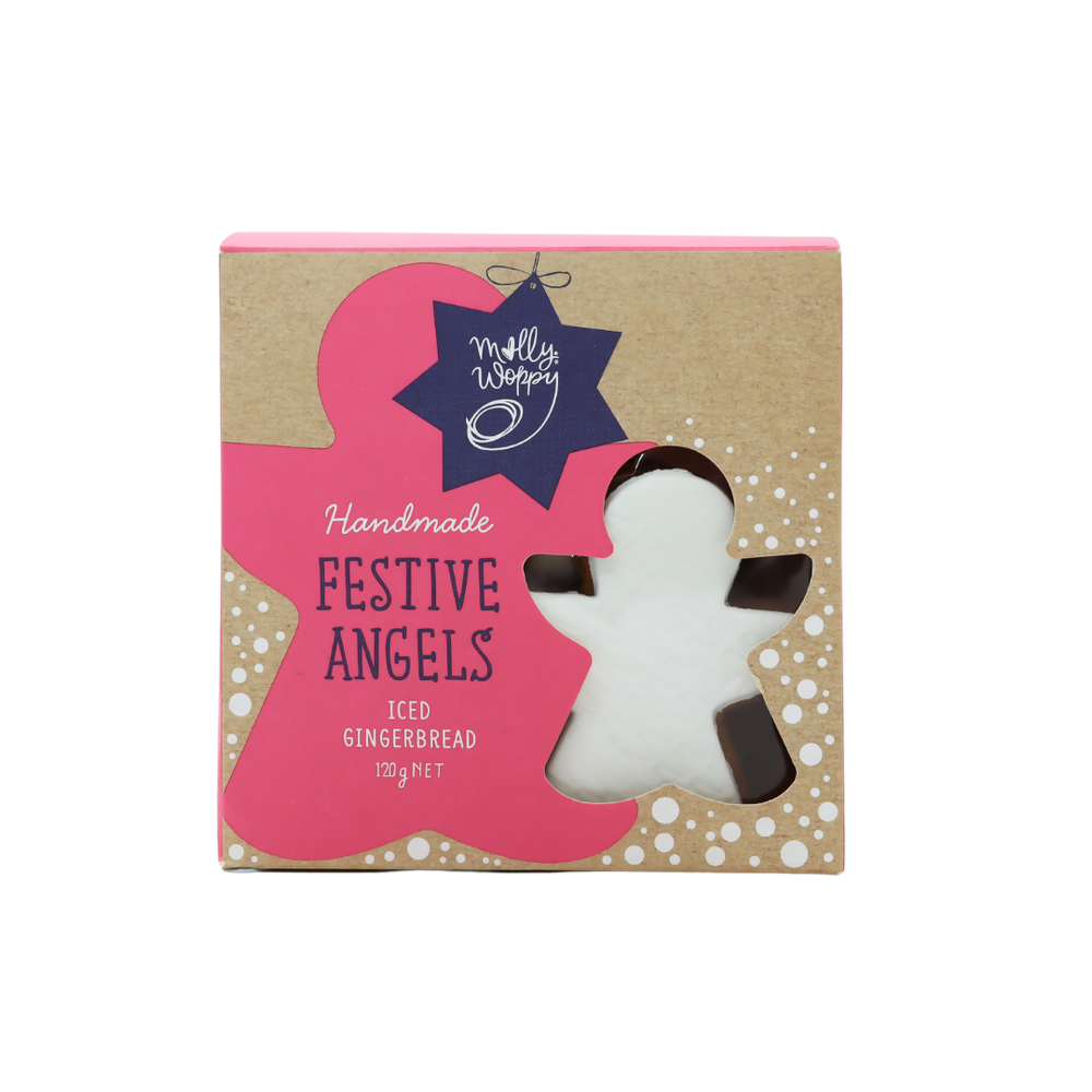 XRA10 FESTIVE GINGERBREAD ANGELS ICED - FRONT