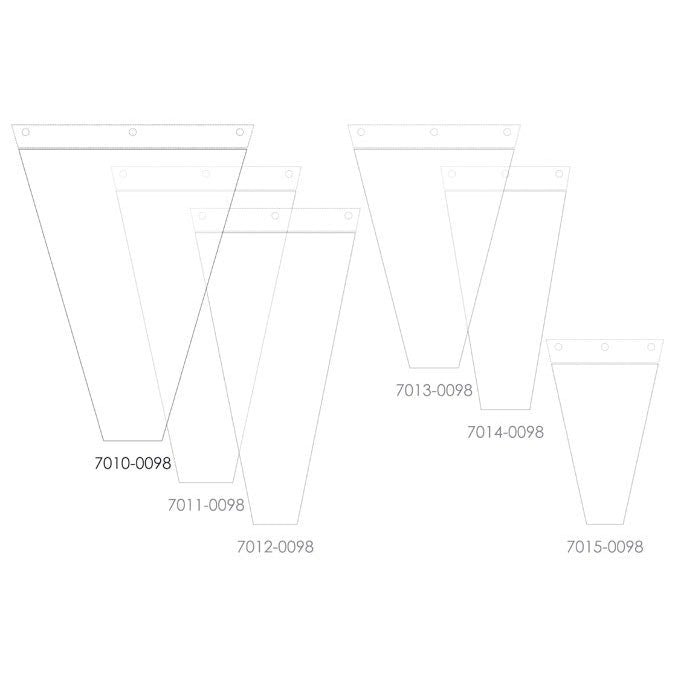 Cello Tear-Off Sleeve 60Lx47TWx12BWcm (30mu) Pk/100 - Clear