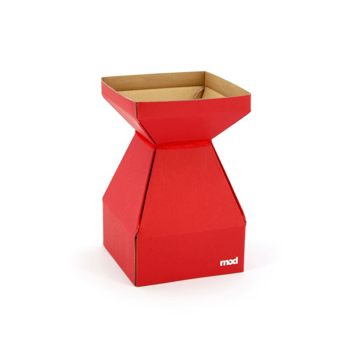 MOD Square Vase Small 14Sqx22Hcm Pk/10 - Red