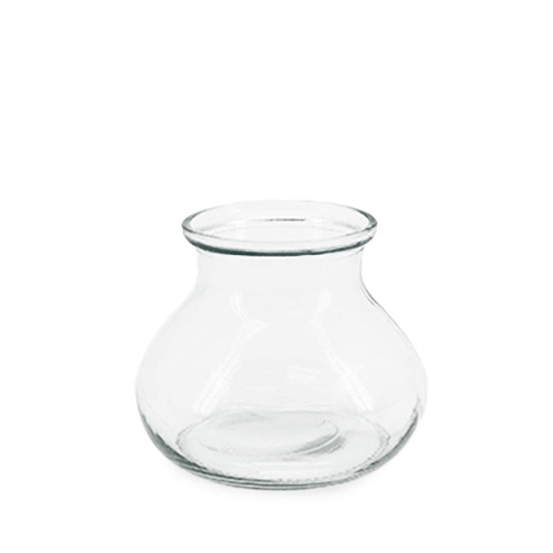 Glass Posy Vase 10TDx15Wx12.2Hcm - Clear