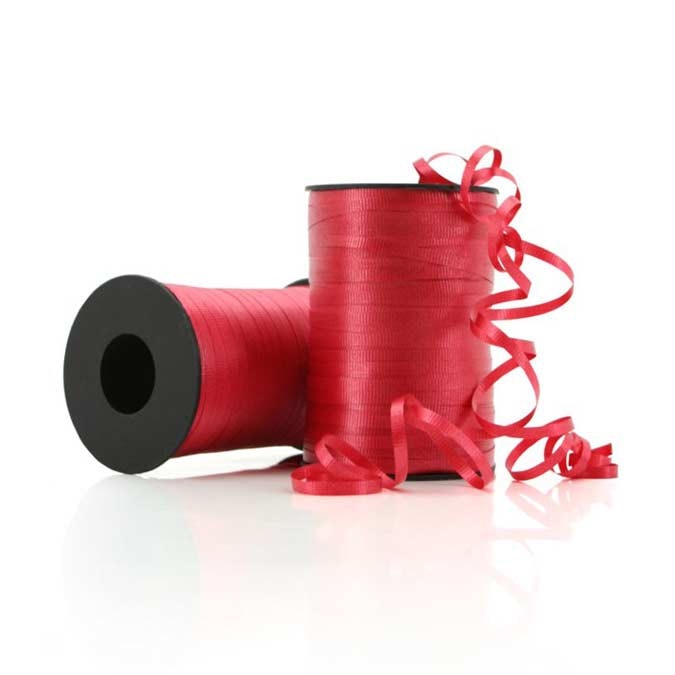 Crimped Curling Ribbon 5mmx500m - Red