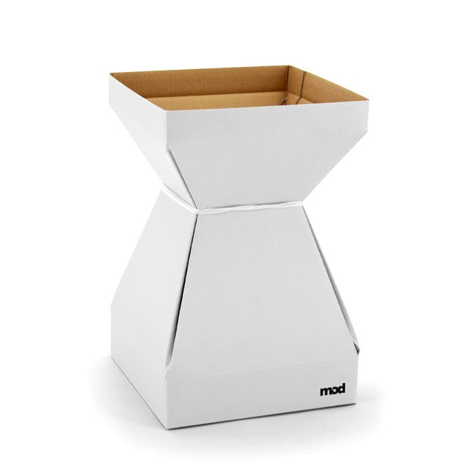 MOD Square Vase Medium 17.5Sqx27Hcm Pk/10 - White