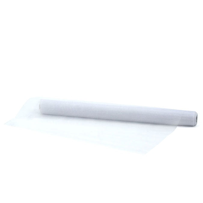 Organza Fabric Wrap Cut Edge 50cmx10m - White